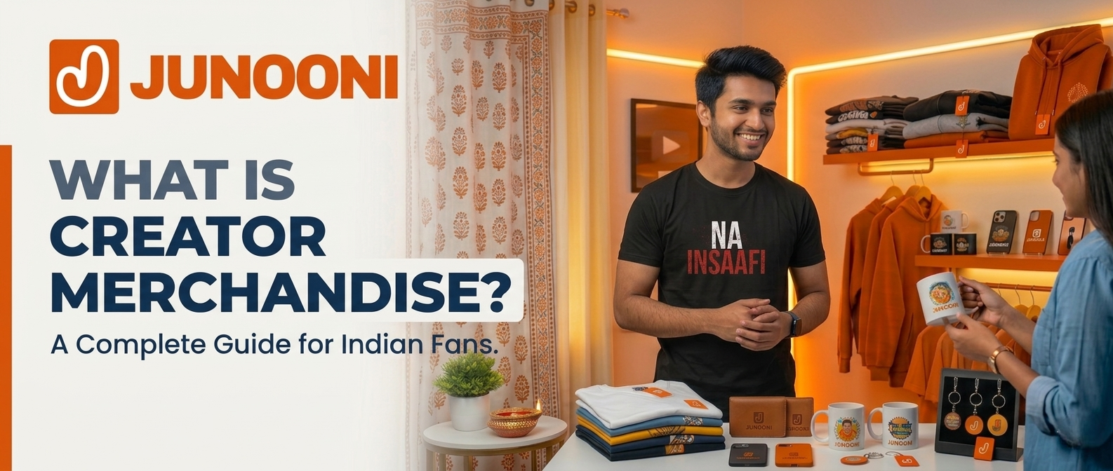 What is Creator Merchandise — A Complete Guide for Indian Fans | JUNOONI