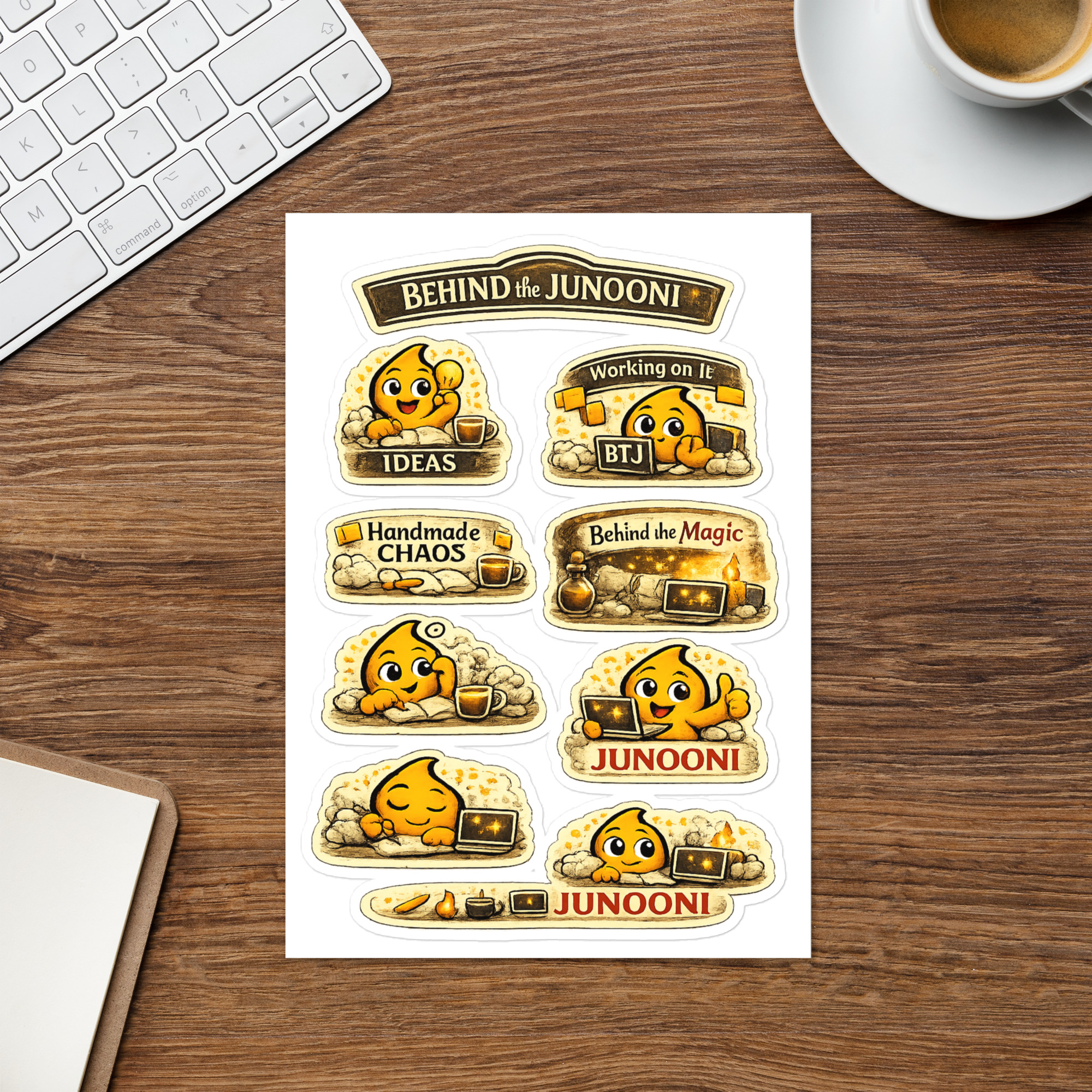 Behind the JUNOONI Sticker Sheet | JUNOONI