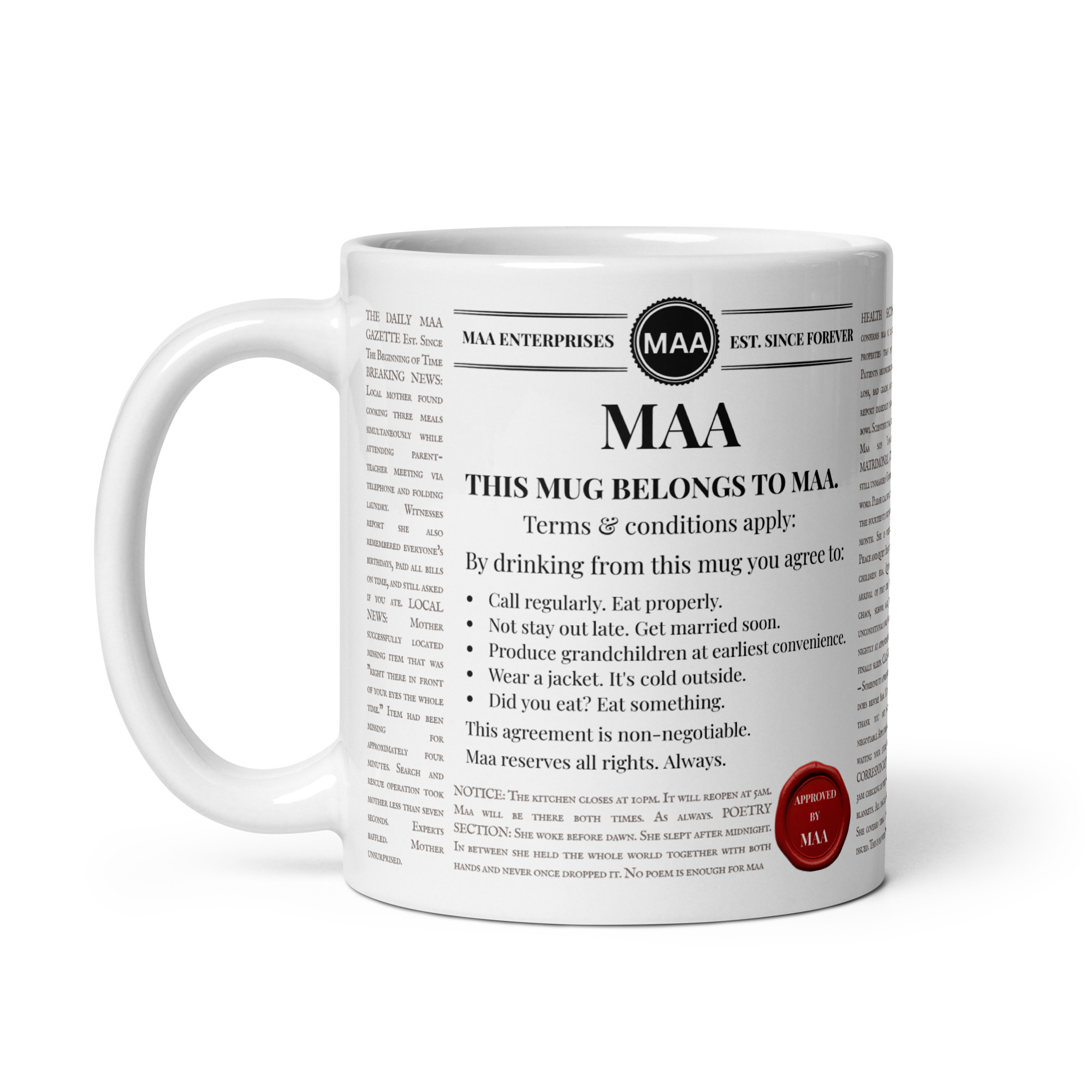 The Maa Mug — Official Terms & Conditions
