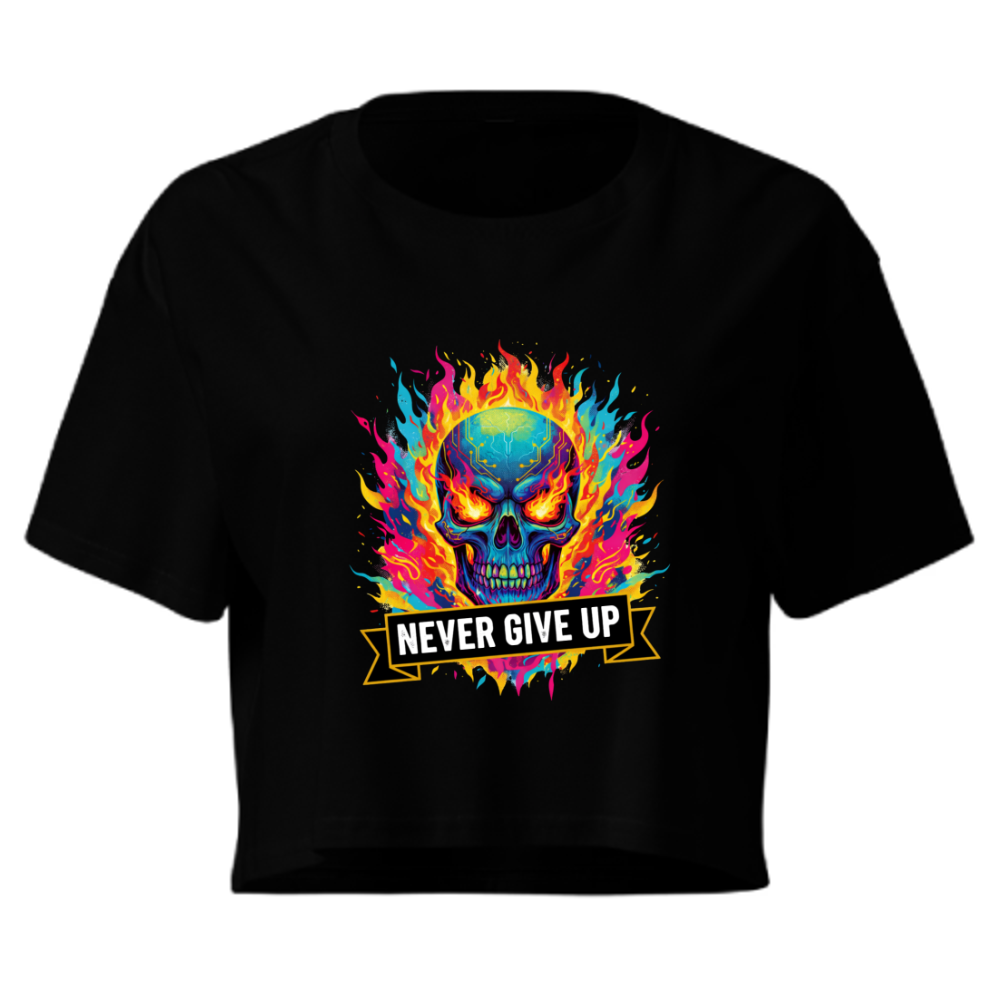 BTJ “Never Give Up” Crop Tee