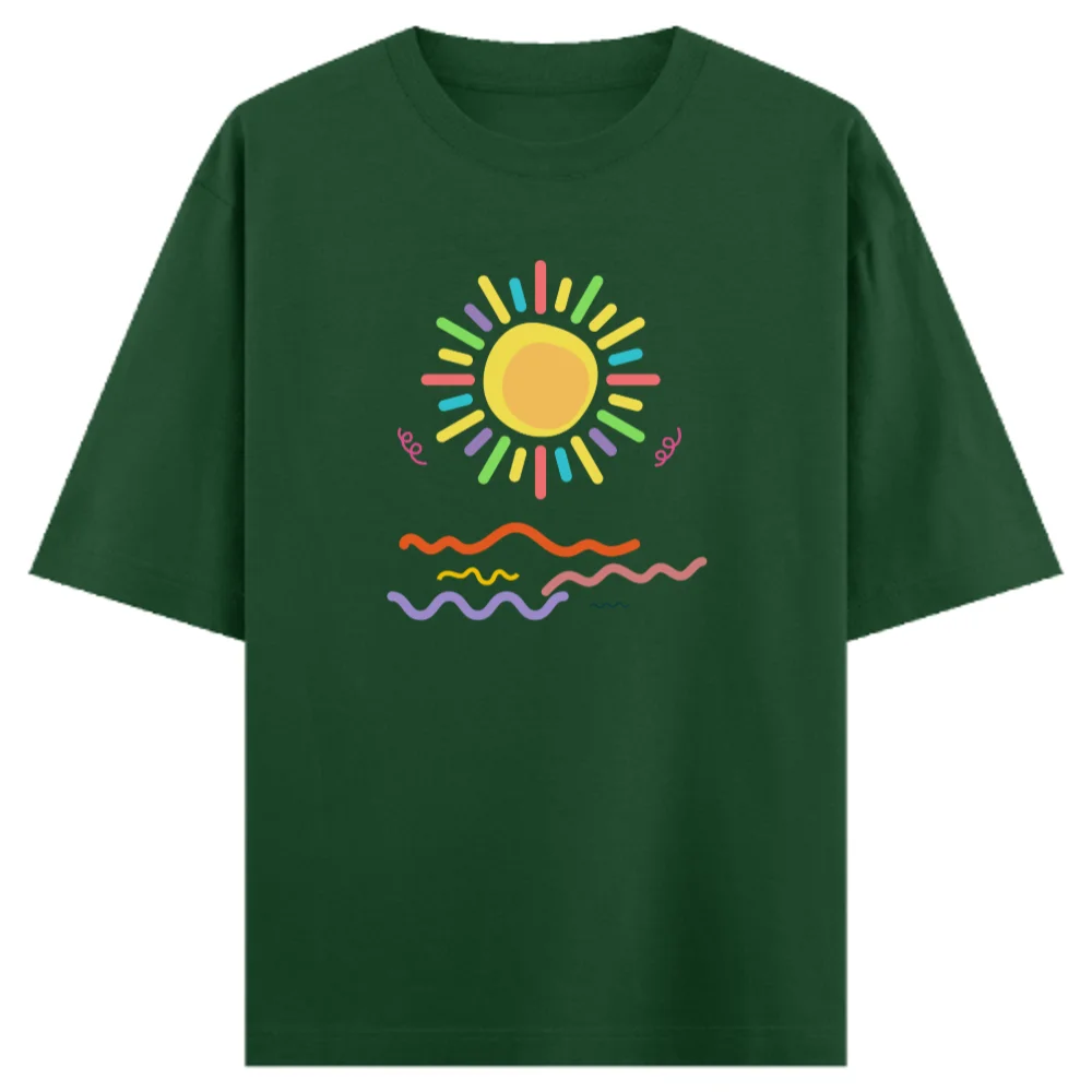 Solar Waves Oversized T-Shirt