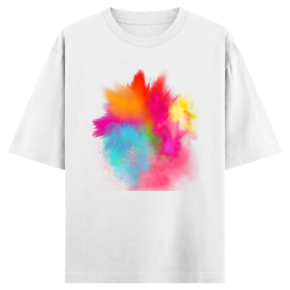 Unisex Oversized Holi Splashes  T-Shirt